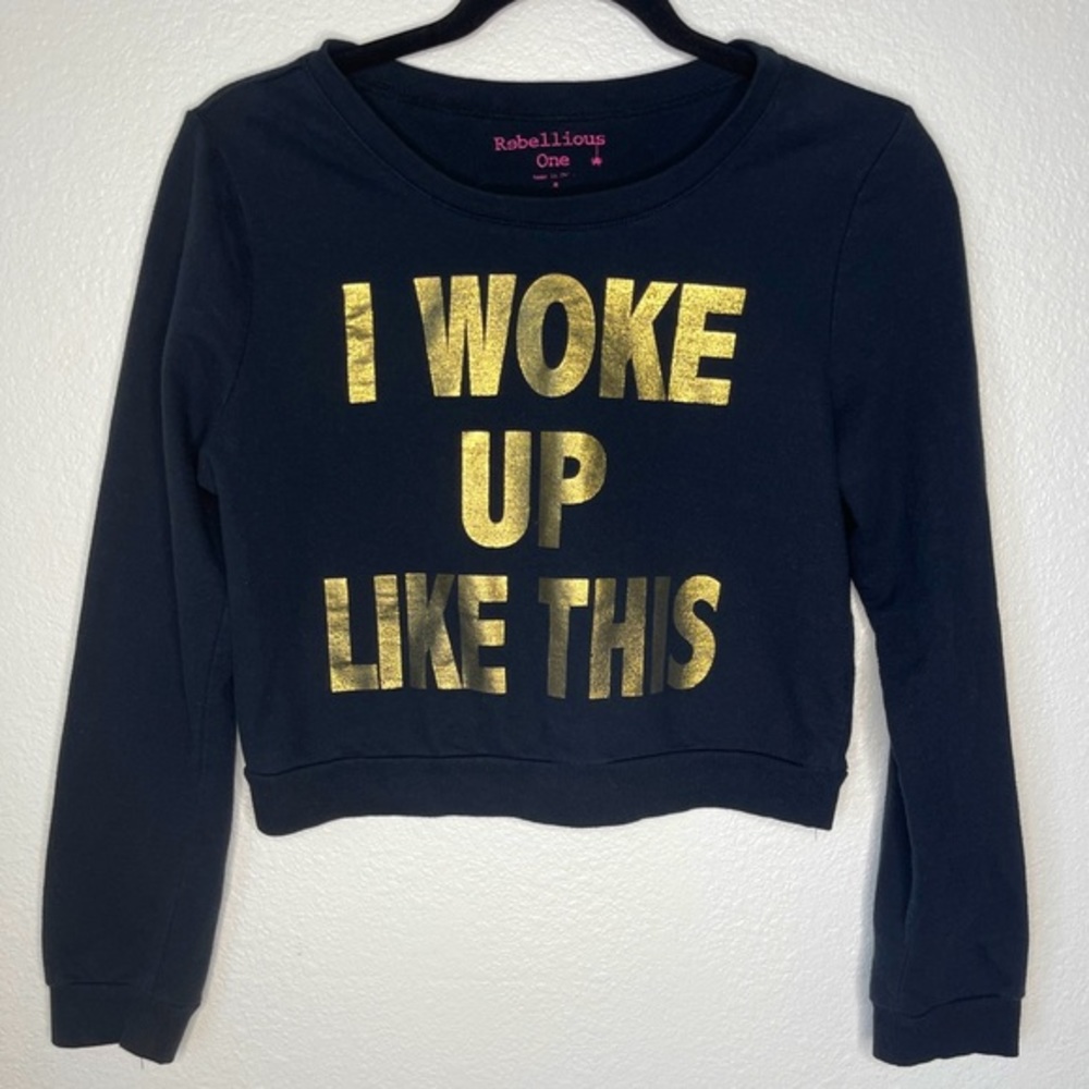 Women’s‎ Junior Cropped Sweatshirt Rebellious One Size Medium